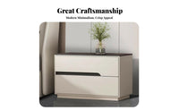 Minimalist Design Single-Drawer Cabinet with Open Shelf Modern aesthetic Bedside Table Sturdy Construction Nightstand Ample Storage for Apartment Dwellers, Homeowners, Students, Guest Room, Home, Hallway