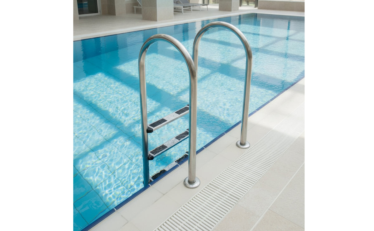 brineWater Ready 3-Step Pool Ladder Non-Slip Stainless Steel Pool Ladder Rustproof Rust Resistant for Swimming Pools