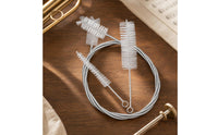 3 Pieces Brass Instrument Brush Stainless Steel Brush with Nylon Bristles Waterproof for Students, Rehearsal