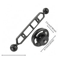 Underwater Photographic Lens Holder Screw-Hole Threaded Mounting Base Secure Hold Circular-Shaped Mount