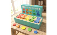 Shape Sorting Box with Tray Fine Motor Shape Sorting Toy Geometric Matching Toy Learning Matching Box Sensory for Toddlers