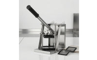 Interchangeable Blades Mesh Blade Cutter Angled Lever Handle Wall-Mounted Vegetable Strip Cutter