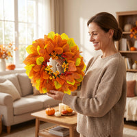 Fall Wreath with Berries Layered Fall Wreath Artificial for Thanksgiving