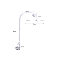 Clamp Base Baby Crib Mobile Stand ABS Plastic Melody Box Hanger Stand White for Babies