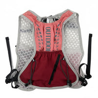 Breathable Mesh Hydration Running Vest Sweat-Wicking Long-Distance Hydration Vest Adjustable Fit 5L Trail Running Pack Multi-Pocket Design for Runners, Cyclists, Marathoners, Hiking