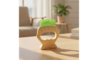 Pet Grooming Comb Gentle Comb with Plastic Handle Comfortable Sturdy for Cats, De-Shedding