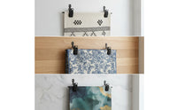 4 Pieces Spring-Loaded Tapestry Hooks with Clips Easy to Install Tapestry Clips Secure Quilt Hangers Heavy-Duty for Bedroom