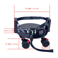 Swivel Golf Bag Wheel Attachment Adjustable Golf Bag Platform with Wheels Stable for Golfers
