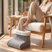 Electric Foot Warmer Electric Foot Warmer Quilted Heated Boot for Desk, Sofa