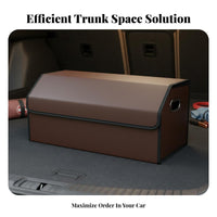 Large Capacity Car Trunk Storage Box Space Saving Foldable Trunk Organizer Multi-Pocket Design Car Boot Storage Case Sturdy Construction for SUV Owners, Families, Travelers, Road Trips, Grocery Shopping, Camping