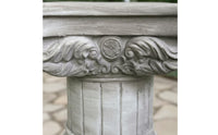 European Style Flower Pot Base Ornate Carvings Garden Plinth Versatile Outdoor Furnishing for Gardeners, Courtyard