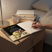 Cute Cartoon Cat Story Series Notebook for Students - High Aesthetic Value Diary