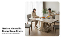 5 Pieces Stsingle-Look table surface 4-Seater Dining Suite Light Luxury Aesthetic Kitchen Table set Modern Design Household Furniture Upholstered Chairs for Apartment Dwellers, Families, Homeowners, Small Spaces, Living Room, breakfast area