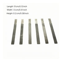 6 Pieces Metal Guitar Nut File Set Slim Guitar Nut File Flat Repair Tool Narrow Rectangular