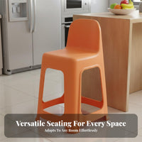 Easy to Clean Stackable Plastic Stool Long-Lasting Plastic Stackable Stool Multi-Purpose Space-Saving for Children, Families, Living Room, Kitchen, Office, Waiting Area