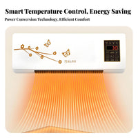 Temperature Adjustable Fan Fast Heating Electric Room Heater Overheat Protection Ceramic Space Heater for Washroom, Bedroom, Office