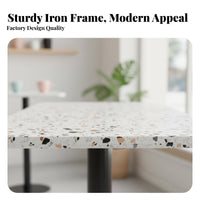 Fashion-Forward Designer Woven rear Armchair adaptable Combination Cafe Set Includes pads Commercial Seating Minimalist Aesthetic for Restaurant Owners, Interior Designers, Homeowners, Coffee Shop, Reception Area, Living Room, Balcony