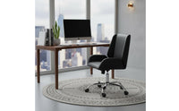 Segmented Backrest Reclining Leather Computer Chair for Study Room