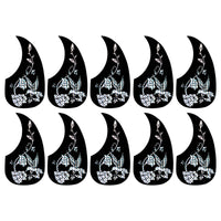 10 Pieces 41 Inch Acoustic Guitar Pickguard Thin Pick Guard Scratch Plate Lightweight for Guitarists
