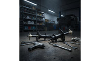 2 Pieces Three-Hole Axle Shafts with Flanges Splined Rear Axle Shafts Bolt-on Heavy-Duty for Builders, Mechanics