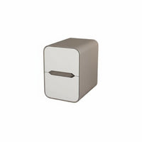 Space-Saving Design Narrow 2-Drawer End Table Modern Design Narrow Storage Cabinet Quiet Drawers Nightstand Easy to Clean for Apartment Dwellers, Homeowners, Students, Small Areas, Dorm Room, Hallway