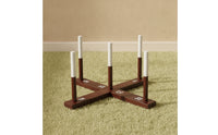 Portable Wooden Hoop Toss Game Sturdy Hoop Toss Game Long-Lasting Natural for Family, Backyard, Party