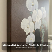 Toasted-Brown Aesthetic Decorative Art Luxurious Floral Design Flower Painting High-Resolution Print Floral Wall Decor for Living Room