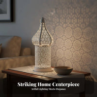 Moroccan Design LED Lantern Shadow Casting Effect Moroccan Design Lantern