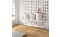 Desktop Pegboard Organizer No Vertical Storage Panel Sturdy for Study Room