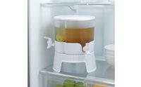 3 grid Refrigerator Drink Dispenser 360° Rotation Rotating Beverage Dispenser Temperature Resistant for Kitchen, Party