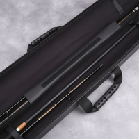 Large Capacity Fishing Rod Bag ABS Hard Shell Waterproof Fishing Tackle Bag 1.25/1.3m Lightweight Double Zipper Fishing Bag