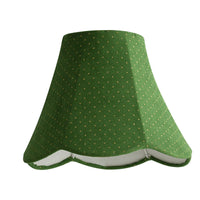 Corduroy Gold Foil Polka Dot Wavy Edge KD Fabric Lampshade, French Pastoral Style Large Table Lamp Shade