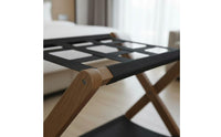 Double Layer Luggage Rack Space-Saving Foldable Suitcase Stand Portable