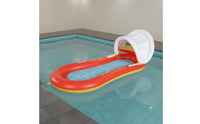 Comfortable Headrest Inflatable Pool Lounger Portable Inflatable Water Lounger Quick-Dry Floating Pool Lounger Fast Inflation for Adults, Summer Vacation, Lake, Beach