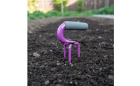 Manganese Steel Small Garden Fork Single-Piece Design 3-Prong Weeder Heavy Duty 3-Prong Hand Cultivator Long-Lasting for Weeding