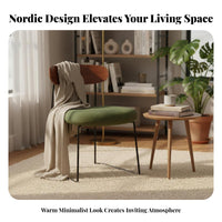 Modern Design Curved Backrest Sled Chair Soft Cushion Indoor Furniture Textured Upholstery Stable Frame for Interior Designers, Homeowners, Business Owners, Dining Room, Study, Kitchen, Home Office