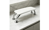 Microfiber Leather Pedicure Hand Rest Cushion Non-Slip Manicure Hand Rest Stainless Steel Legs Beauty Tool Padded Top