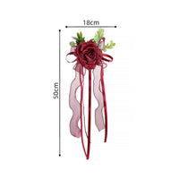 Decor Elegant Artificial Rose Decoration with Suction Cup for Grooms
