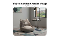 1-Piece-Piece Backrest Cushion Fully Filled Floor Pillow Anti-Skid Bottom
