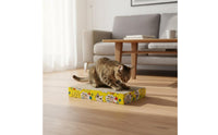 Includes Catnip Cat Scratching Board Cardboard Cat Scratcher Recyclable for Cats