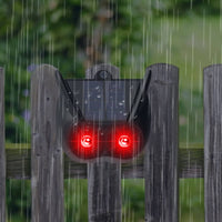 Waterproof Solar Creature Dusk to Dawn Sensor Solar Intruder Deterrent Light Night Guard Flashing LED Creature Deterrent Easy Installation for Farmers, Gardeners, Outdoor, Garden, Farm, Yard
