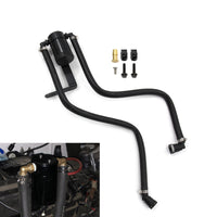 Oil Catch Can Set with Hoses Adjustable Oil Separator Tank Billet Aluminum Car Part for Engine Bay