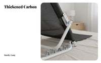 Ergonomic Design Adjustable Bed Backrest Padded Headrest Sit-up Support Frame Foldable & Portable for Adults, Nursing Home, Bedroom, Reading