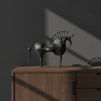 Modern Horse Sculpture Minimalist Horse Figurine Tabletop Horseback Riding Ornament Artistic for Homeowners