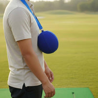 Golf Swing Training Ball Portable Inflatable Ball with Strap Compact Equipment for Golfers, Training Exercise