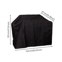 Barbecue Grill Cover Tailored Outdoor Grill Cover Black Weather Protector for Outdoor Use