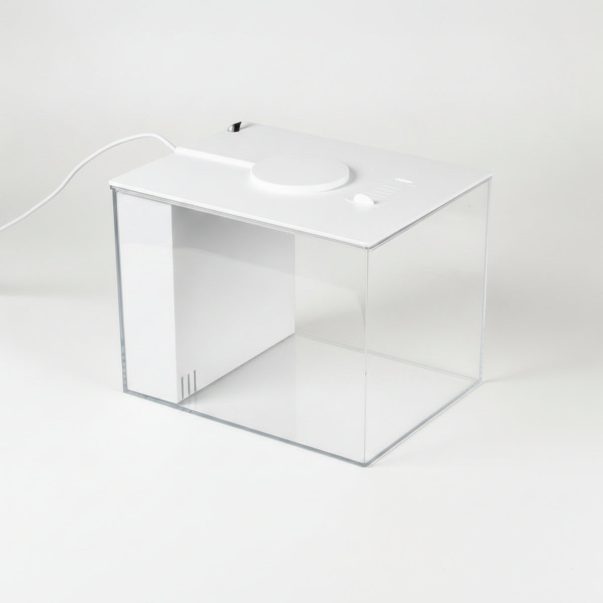 Mini Desktop Betta Fish Tank with Side Purifier, LED