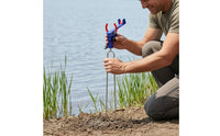 Self-Locking Fishing Rod Holder Portable Adjustable Fishing Rod Holder Detachable  for Ground