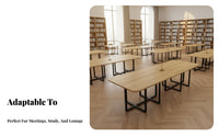 Modern Design Conference Table and Chair Bundle Versatile Nesting Conference Table Set Long-Lasting Construction Office Furniture Space-Saving Design for Business Professionals, Team Leaders, Meeting Room, Training Center, Lounge Area, Boardroom
