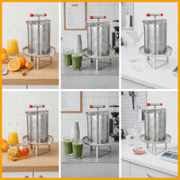 Manual Honey Easy to Operate to Clean Honey Press with Collecting Tray Tool for Beekeepers, Kitchen